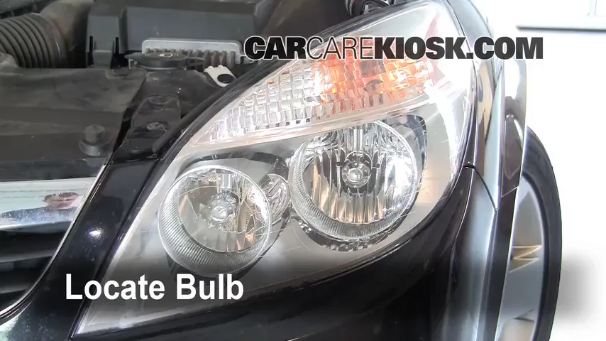 2008 Saturn Aura XE 2.4L 4 Cyl. Lights Headlight (replace bulb)